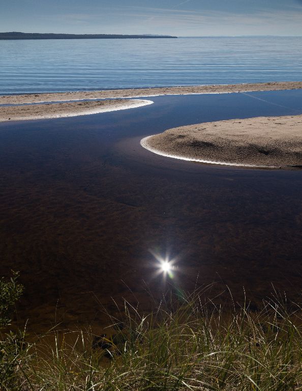 Reflections, Pancake Bay Beach, Lake Superior, Pancake Bay Provincial Park, Ontario